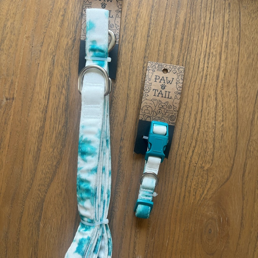 Paw & Tail tie-dye Dog Leash Set